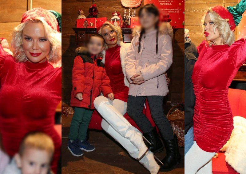 Odjevena u crvenu mini haljinu, Maja Šuput ispunjavala želje velikima i malima