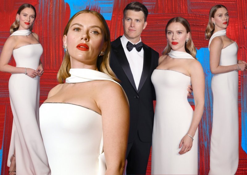 U haljini poput vjenčanice: Scarlett Johansson plijenila elegancijom u pratnji supruga