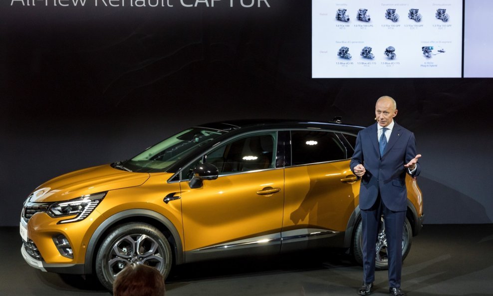 Novi Renault Captur na autosalonu u Frankfurtu predstavio je Thierry Bolloré, glavni direktor Grupe Renault