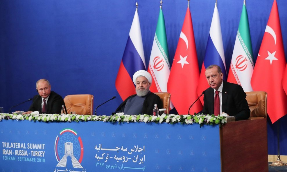 Vladimir Putin, Hasan Rohani i Recep Tayyip Erdogan