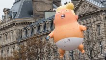 Balon 'Beba Trump' nad Londonom povodom dolaska američkog predsjednika