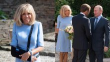 Za susret s Putinom: Brigitte Macron istaknula mladolik izgled u već viđenoj haljini