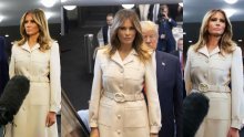 Dok njezinom suprugu prijeti opoziv, Melania Trump blista u bijelom