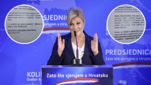 Procurio papir s kojeg je Grabar Kitarović čitala govor, sve je bila uvježbana gluma s didaskalijama i 'blagim smiješkom'