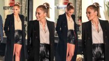 Jennifer Lopez pokazala istrenirane noge u chic stajlingu kao stvorenom za jesen