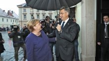 [FOTO] Pogledajte kako je protekao sastanak Merkel i Plenkovića u Banskim dvorima