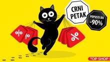 Od 27.11. do 2.12. ne propustite Crni petak u Top Shopu gdje vas čekaju popusti do čak -90% na Dormeo, Delimano, Walkmaxx, Rovus, Wellneo i Top Shop proizvode