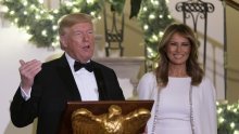 Ovo može samo ona: Melania Trump u elegantnoj vjenčanici dočekala goste u Bijeloj kući