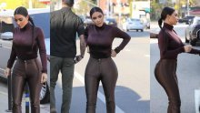 Može li uže od ovoga? Kim Kardashian jedva se uvukla u pripijene kožne hlače