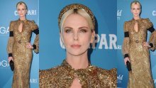 Poput božice: Prelijepa Charlize Theron zasjala u zlatu od glave do pete