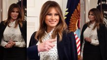 Melania Trump zablistala u bluzi dizajnerice o čijim torbicama sanjaju modne ovisnice