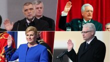 Tuđman je mijenjao prisegu, Mesić odbacio lentu, Josipović udarao klasiku, a Grabar Kitarović došla uspinjačom: Prisjetite se inauguracija svih hrvatskih predsjednika