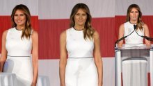 Elegantna u bijelom: Melania Trump ponovno osvaja profinjenim stilom u minimalističkoj haljini