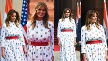 Uspješan trik Melanije Trump: Ne baš impresivnu haljinu spasila efektnim remenom