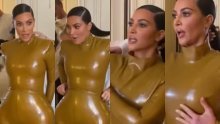 Sve za modu: Kim Kardashian pokazala kako se s puno muke uvukla u pripijeni outfit