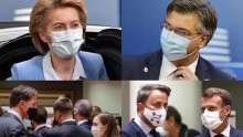 Europski lideri u Bruxellesu prošetali maske: Većinom su domoljubne, no neke su originalne. Koja vam je najbolja?