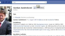 Lažni ministar Jandroković na Facebooku