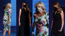 Zaštitne maske uskladile s odjećom: Jill Biden efektnom haljinom unijela dozu optimizma, a Melania Trump vjerna omiljenoj crnoj