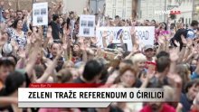 Zeleni inzistiraju da se održi referendum o ćirilici