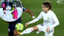 [VIDEO] Luka Modrić se zbog Filomene ostavio lopte i prebacio na snježne aktivnosti