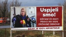 HDZ o plakatima: I nakon ovog ukora iz stranačke centrale Ikić Baniček bit će važnija sama sebi od nastradalog Siska i svojih unesrećenih sugrađana