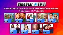 Valentinovo će biti još romantičnije uz filmske hitove na CineStar TV 1 kanalu