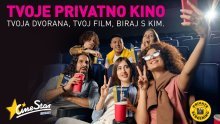 Privatne projekcije u CineStaru - najnoviji film, cijela dvorana samo za vas i vaš krug ljudi