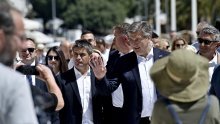 Plenković u Splitu podržao Bobana i Mihanovića; komentirao i skandiranje djece 'HDZ, HDZ': Ne znam je li to stranka organizirala. Njima i nama u interesu je da navijaju za Hajduk