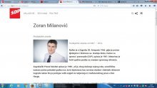 Na SDP-ovu webu Milanović je još uvijek šef stranke