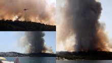 [FOTO/VIDEO] Borba s vatrenom stihijom na Čiovu: Sedam sati je gotovo stotinu vatrogasaca gasilo požar dok ga nisu stavili pod kontrolu