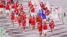 [FOTO] Grandiozno Olimpijskih igara; prodefiliralo i 20-ak hrvatskih sportaša, zastavu nosili Sandra Perković i Josip Glasnović, olimpijski plamen upalila Naomi Osaka