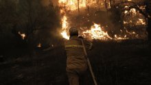 [FOTO] Grci ostaju braniti svoje domove pred požarima, vatrogasci na terenu osmi dan zaredom