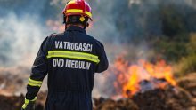 [FOTO/VIDEO] Požar koji je zaprijetio kućama kod Pule uz pomoć kanadera stavljen pod nadzor