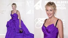 Sharon Stone zamijenila princezu Charlene: Na gala večeri u Monaku zablistala u raskošnoj haljini
