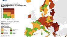 Na novoj ECDC-ovoj karti u tamnocrveno otišla većina kontinentalne Hrvatske