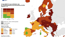 Objavljena nova koronakarta Europe, Hrvatska i dalje u tamnocrvenom