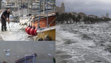 [FOTO/VIDEO] Pogledajte kako olujno jugo divlja Dalmacijom, otoci odsječeni od kopna, u Omišu se izlila Cetina, a u Zadvarju odletio krov sa staračkog doma