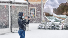 [VIDEO, FOTO] Snijeg pada diljem Hrvatske, na Jadranu olujno jugo 'potjeralo' more na kopno. Kod Dubrovnika valovi od gotovo sedam metara