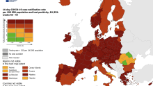 Hrvatska i dalje tamnocrvena na karti ECDC-a, teško stanje i u ostatku Europe