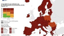 ECDC objavio novu koronakartu, gotovo cijela Europa u tamnocrvenom