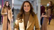 Nigdje bez omiljenog kaputa: Dobro raspoložena Kate Middleton još je jednom posegnula za provjerenom kombinacijom