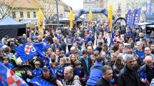 [FOTO] Na Europskom trgu u centru Zagreba održava se 'Dinamo fest' povodom 111. rođendana maksimirskog kluba