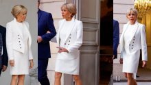 Brigitte Macron na suprugovoj inauguraciji sva u bijelom, a pažnju su opet ukrale njezine genijalne cipele