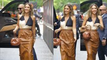 Jessica Alba opet ima chic stajling: Zna što kombinirati uz kožnu suknju, a tu je i torbica koja već sezonama vlada modnom scenom