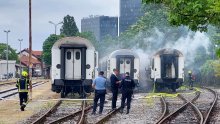 Požar na Glavnom kolodvoru u Zagrebu, gori nekoliko vagona