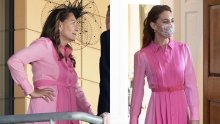 Posegnula u ormar svoje kćeri: Carole Middleton u ružičastoj svilenoj haljini, baš istoj kakvu je već isfurala Kate Middleton