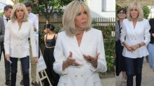 Savršen spoj bazičnih komada: Brigitte Macron pokazala još jedan minimalistički stajling kojem je teško pronaći manu