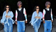 Modno usklađeni u večernjem izlasku: Rihanna i A$AP Rocky pokazali kako se nose hit traperice iz 90-ih