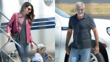 [FOTO] Privatnim avionom Amal i George Clooney s blizancima stigli u Los Angeles