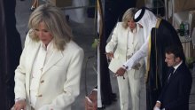 Brigitte Macron bodri Francuze u bijelom: Elegantno odijelo začinila glamuroznim dodatkom